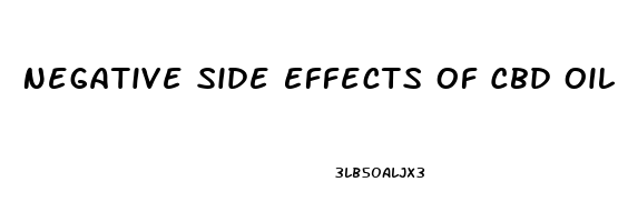 Negative Side Effects Of Cbd Oil