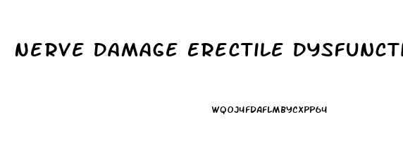 Nerve Damage Erectile Dysfunction