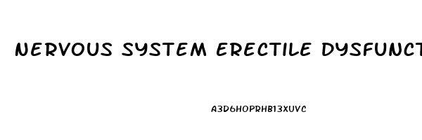 Nervous System Erectile Dysfunction