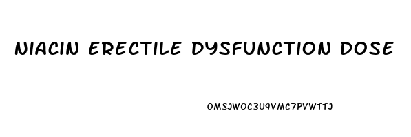 Niacin Erectile Dysfunction Dose