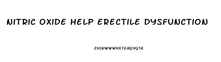 Nitric Oxide Help Erectile Dysfunction