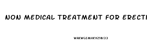 Non Medical Treatment For Erectile Dysfunction