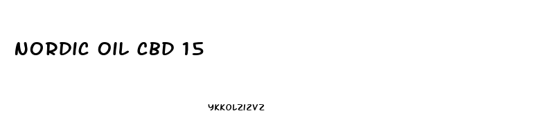 Nordic Oil Cbd 15