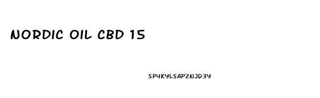 Nordic Oil Cbd 15