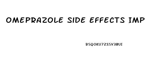 Omeprazole Side Effects Impotence