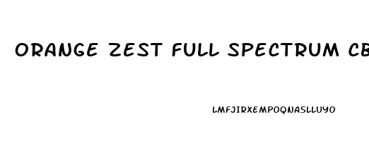 Orange Zest Full Spectrum Cbd Oil 1000mg