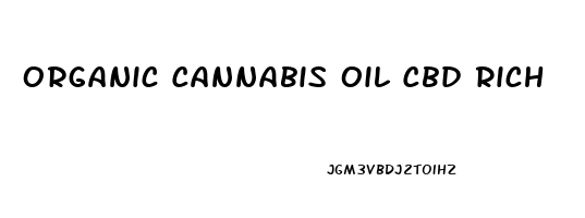 Organic Cannabis Oil Cbd Rich