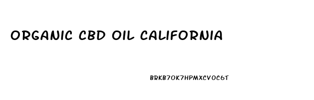 Organic Cbd Oil California