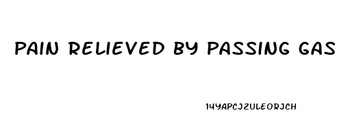 Pain Relieved By Passing Gas