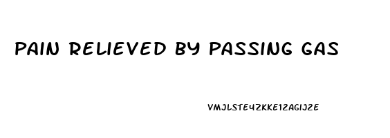 Pain Relieved By Passing Gas