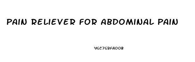 Pain Reliever For Abdominal Pain