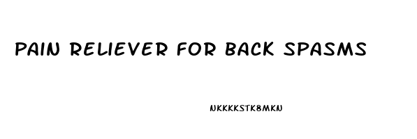 Pain Reliever For Back Spasms