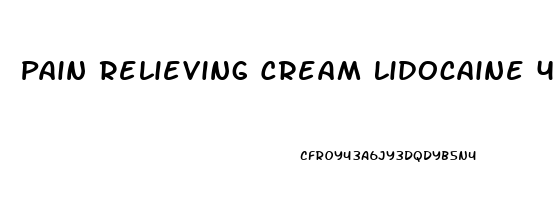 Pain Relieving Cream Lidocaine 4