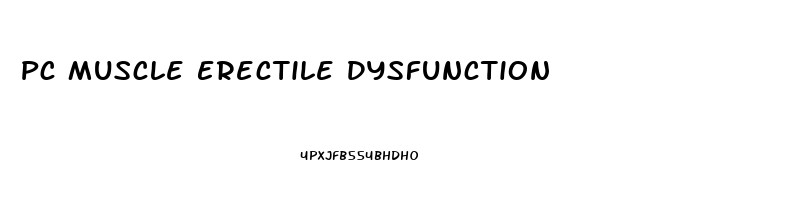 Pc Muscle Erectile Dysfunction