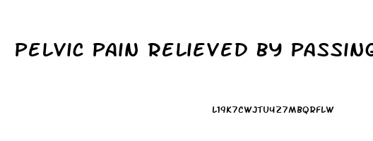 Pelvic Pain Relieved By Passing Gas