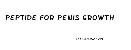 Peptide For Penis Growth