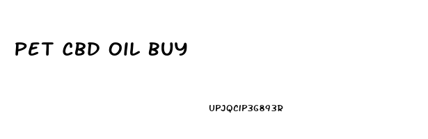 Pet Cbd Oil Buy
