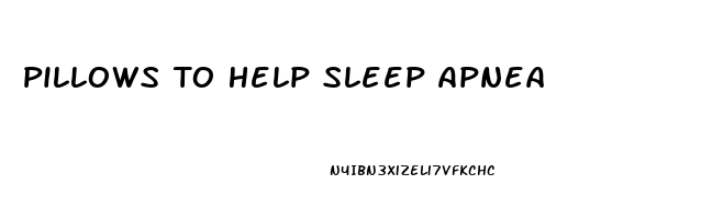 Pillows To Help Sleep Apnea