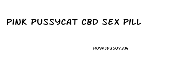Pink Pussycat Cbd Sex Pill
