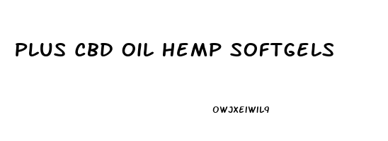 Plus Cbd Oil Hemp Softgels