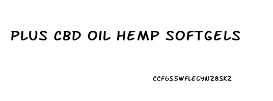 Plus Cbd Oil Hemp Softgels
