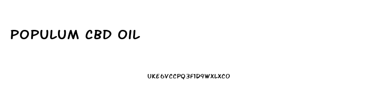Populum Cbd Oil