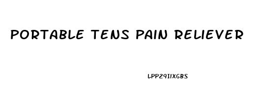 Portable Tens Pain Reliever