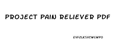 Project Pain Reliever Pdf