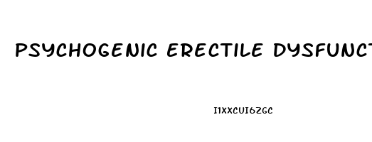 Psychogenic Erectile Dysfunction Wiki