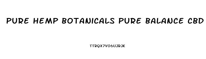 Pure Hemp Botanicals Pure Balance Cbd Gummies