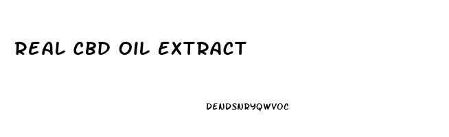 Real Cbd Oil Extract