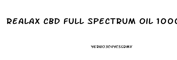 Realax Cbd Full Spectrum Oil 1000mg 30ml Peppermint