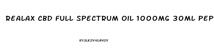 Realax Cbd Full Spectrum Oil 1000mg 30ml Peppermint