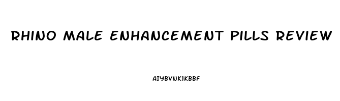 Rhino Male Enhancement Pills Review