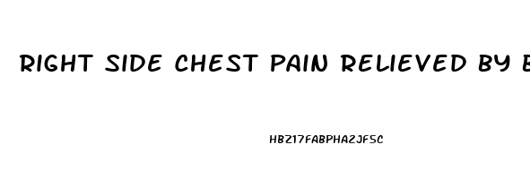 Right Side Chest Pain Relieved By Burping