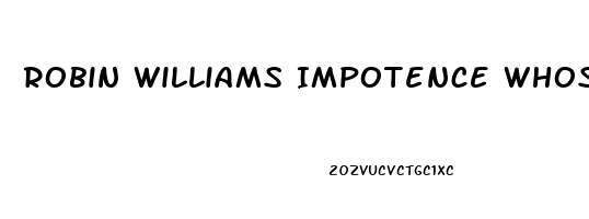 Robin Williams Impotence Whose Line