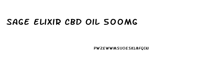 Sage Elixir Cbd Oil 500mg