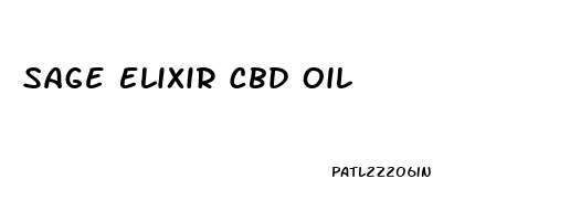 Sage Elixir Cbd Oil