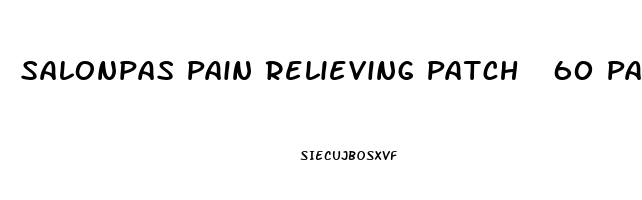 Salonpas Pain Relieving Patch  60 Patches