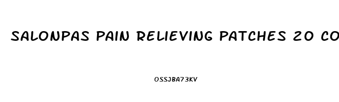 Salonpas Pain Relieving Patches 20 Count