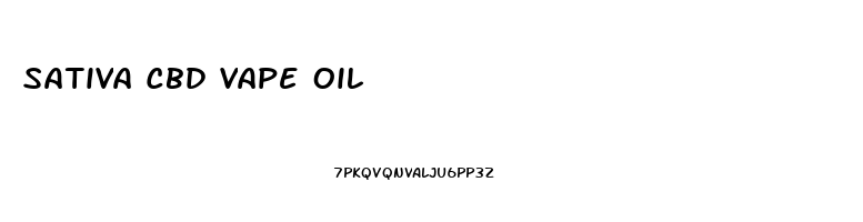 Sativa Cbd Vape Oil