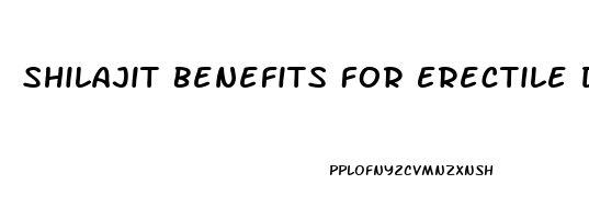 Shilajit Benefits For Erectile Dysfunction