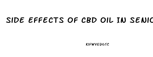 Side Effects Of Cbd Oil In Seniors