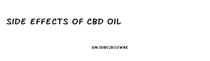 Side Effects Of Cbd Oil