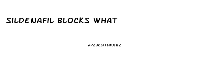 Sildenafil Blocks What