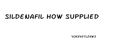 Sildenafil How Supplied