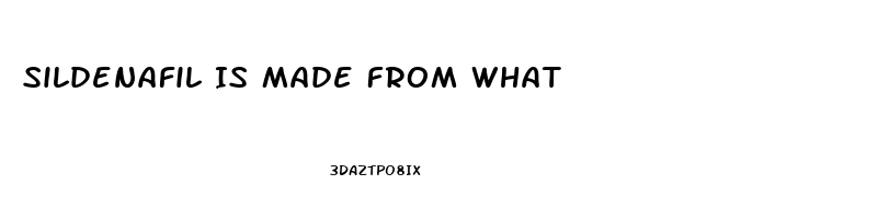 Sildenafil Is Made From What
