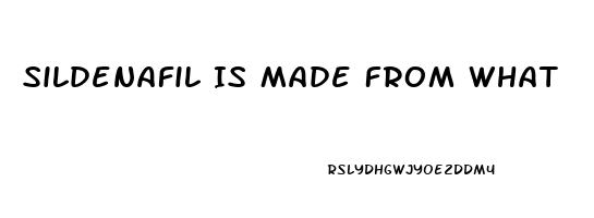 Sildenafil Is Made From What