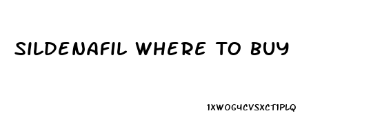 Sildenafil Where To Buy