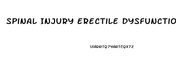 Spinal Injury Erectile Dysfunction